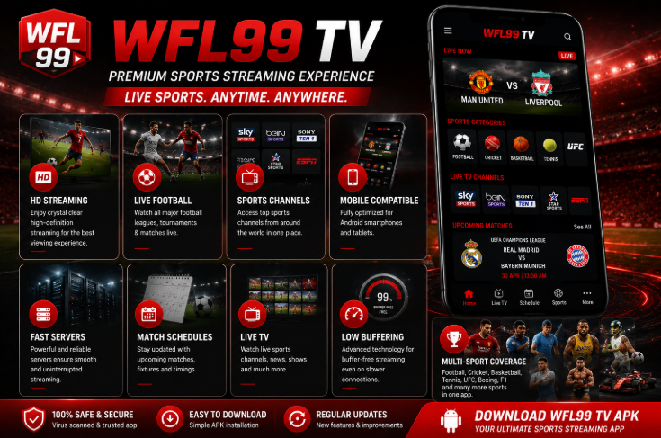 Key Features of WFL99 TV App